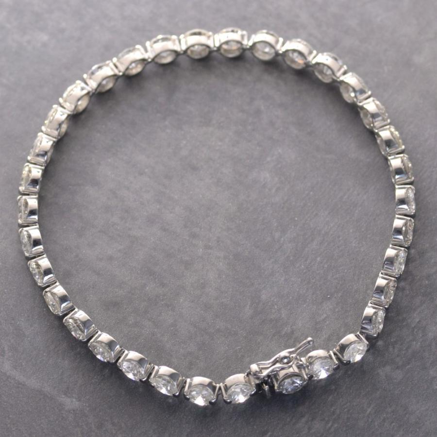 ダイヤモンド ブレスレット プラチナ 10カラット テニスブレスレット