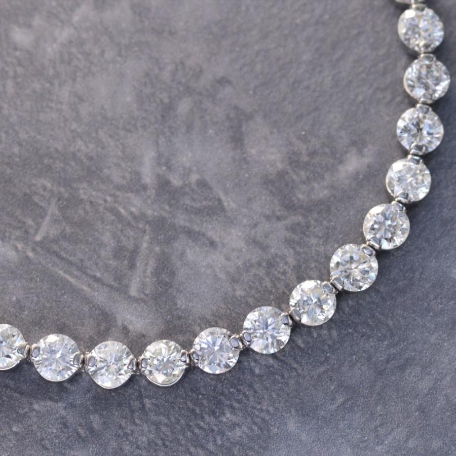 ダイヤモンド ブレスレット プラチナ 10カラット テニスブレスレット