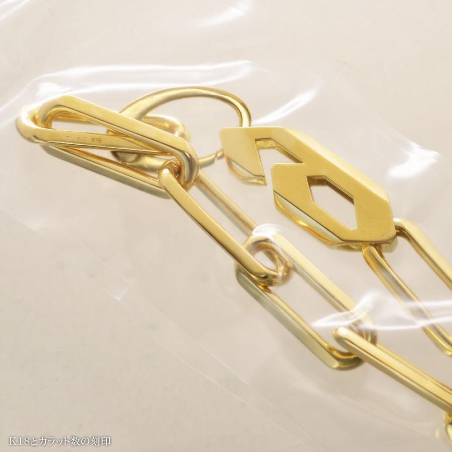 ネックレス メンズ K18 18金 ゴールド チェーンネックレス 54cm