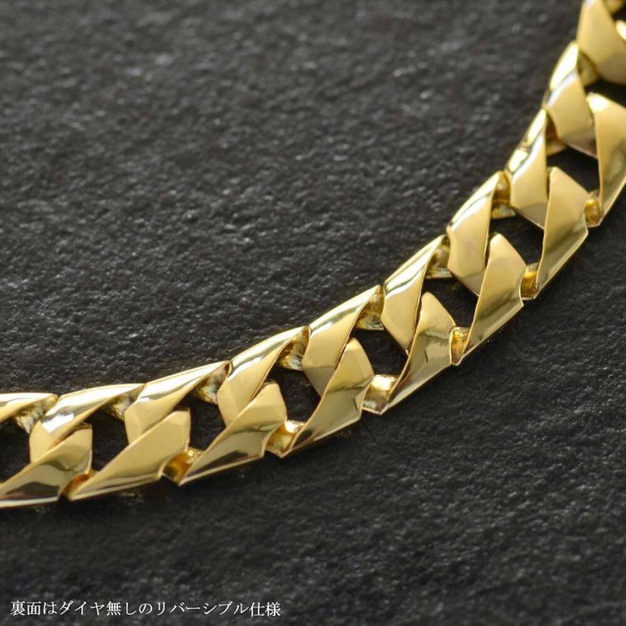 喜平 ブレスレット K24 24K メンズ ダイヤモンドブレスレット 純金