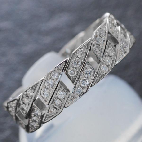 指輪 メンズリング プラチナ 喜平 ダイヤモンド 細身 Pt900 男性用