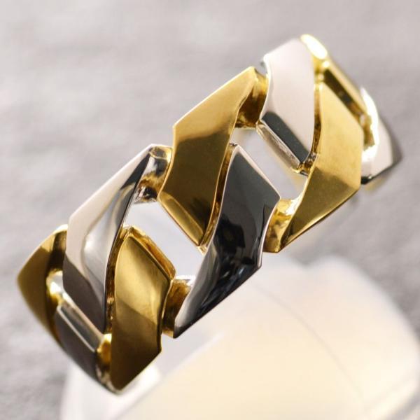 喜平 リング K24 24金 純プラチナ メンズ コンビ 指輪 純金 ゴールド