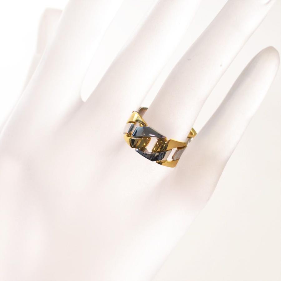 喜平 リング K24 24金 純プラチナ メンズ コンビ 指輪 純金 ゴールド