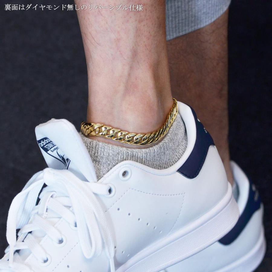 k18 ダイヤモンドアンクレット 喜平 アンクレット K18 18金 ダイヤモンド 3.5カラット メンズ