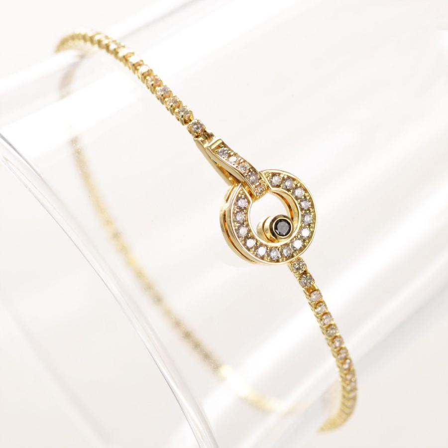 テニスブレスレット ダイヤモンド 1.4カラット ブラックダイヤモンド