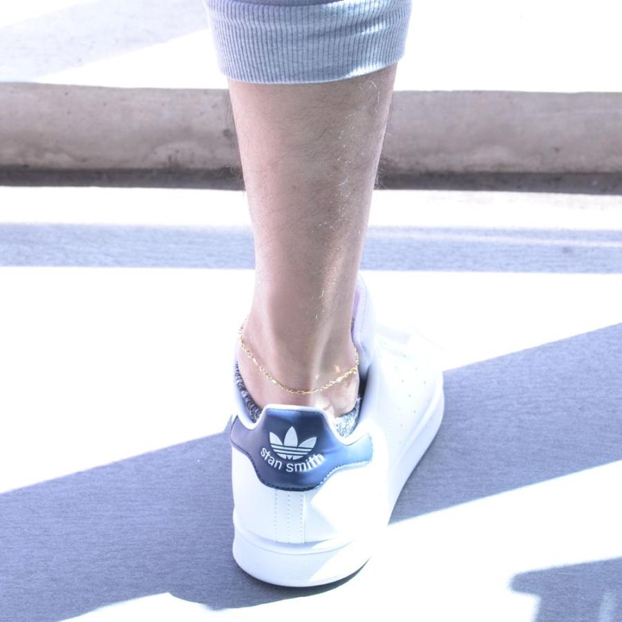 アンクレット メンズ K18 18金 ゴールド 25cm 地金 メンズアンクレット