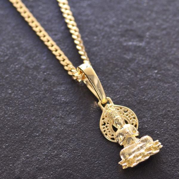 18金 喜平ネックレス メンズ K18 ゴールド 大日如来 徳力 喜平チェーン  