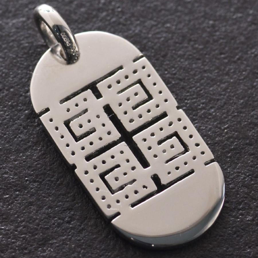 ネックレス メンズ プラチナ Pt900 ダイヤモンド ドッグタグ