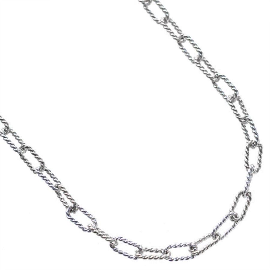 ネックレス メンズ 18金 K18WG ホワイトゴールド チェーンネックレス