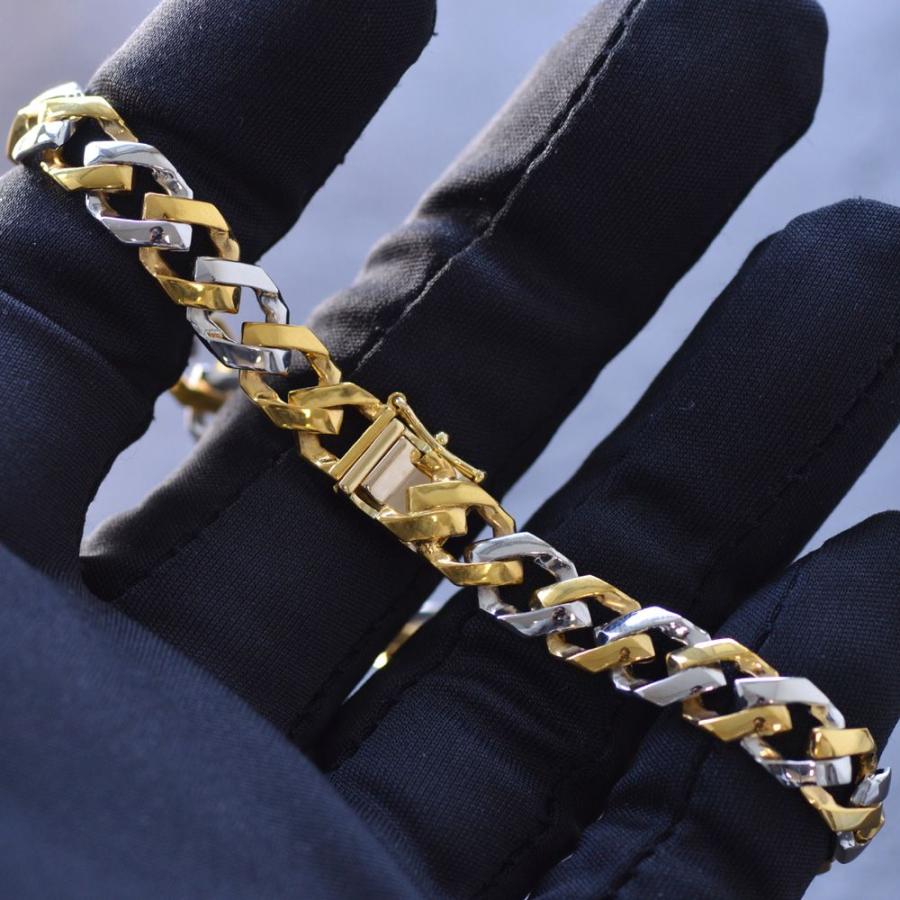 BF限定クーポン】純金 純プラチナ コンビ 喜平 ブレスレット K24 Pt999