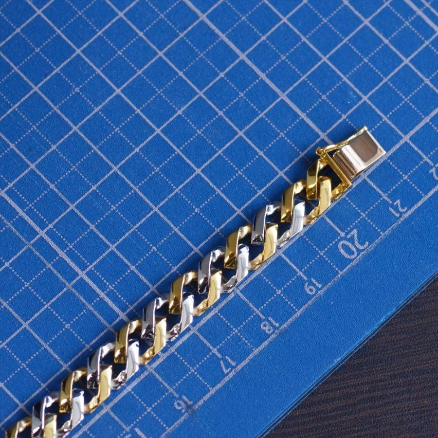 BF限定クーポン】純金 純プラチナ コンビ 喜平 ブレスレット K24 Pt999