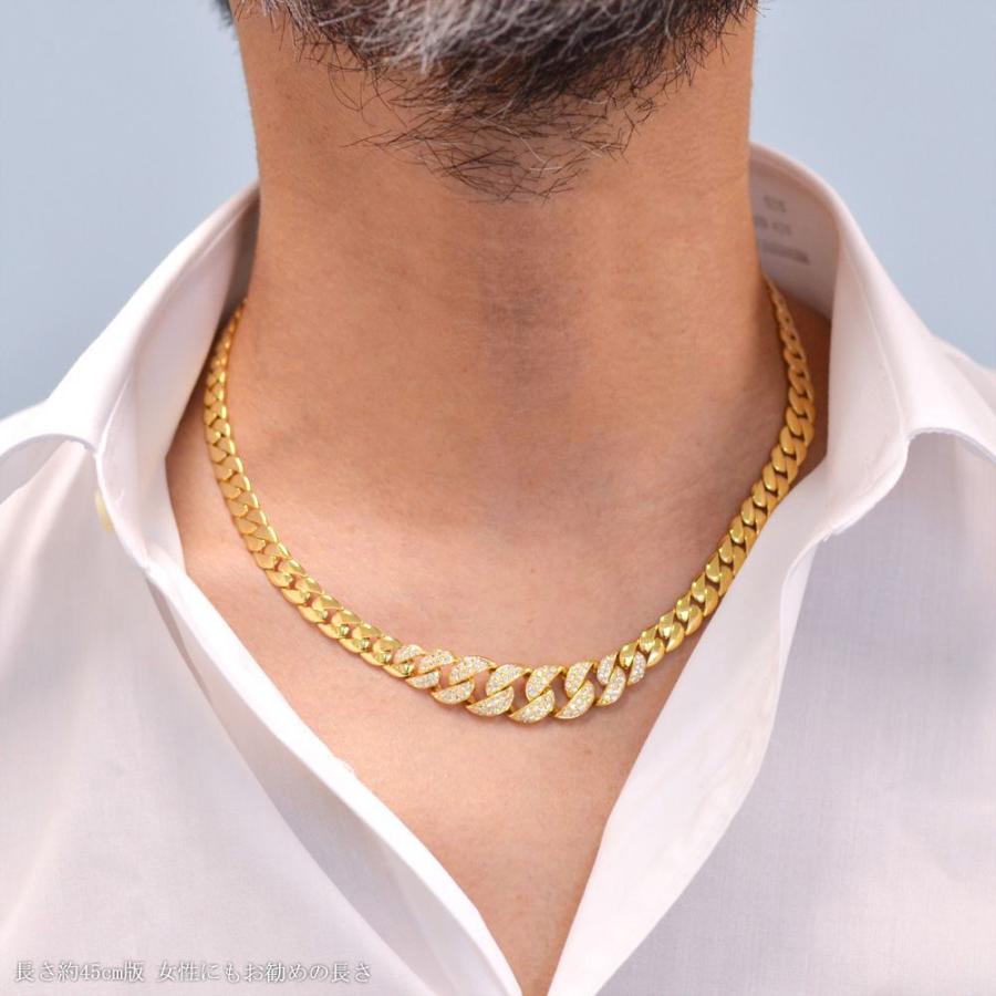 喜平 ネックレス 24金 K24 純金 メンズ ゴールド ダイヤモンド