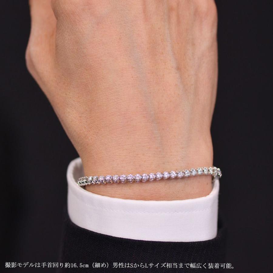 ブレスレット メンズ K18WG 18金 18k ホワイトゴールド ダイヤモンド 2