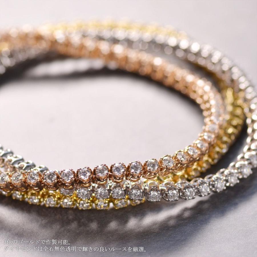 ブレスレット メンズ K18WG 18金 18k ホワイトゴールド ダイヤモンド 2