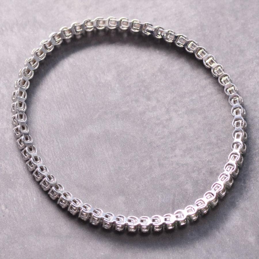 ブレスレット メンズ K18WG 18金 18k ホワイトゴールド ダイヤモンド 2