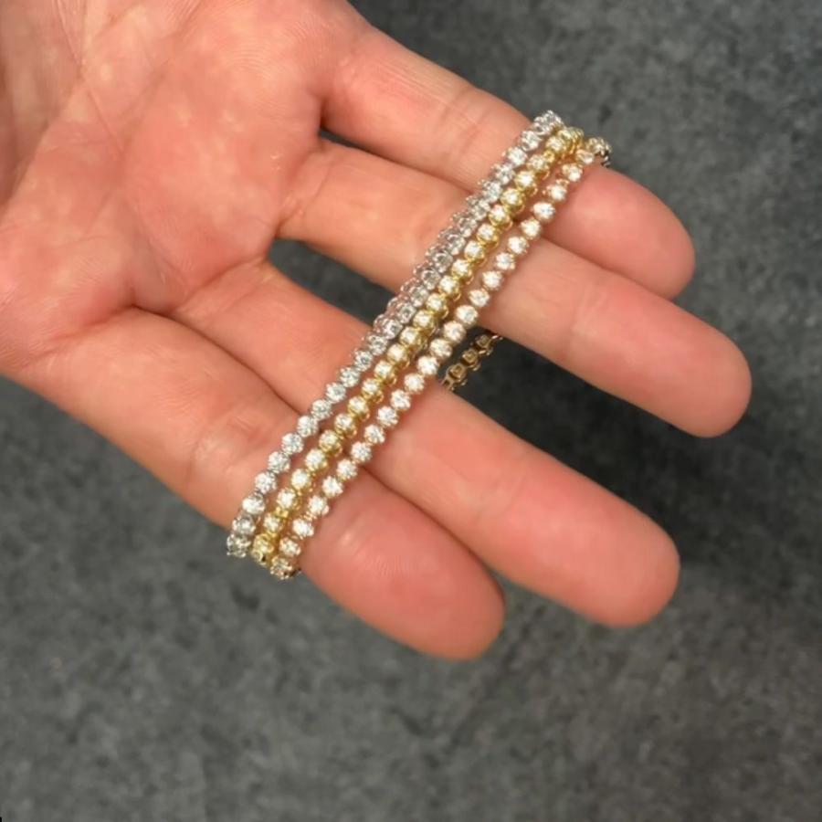 ブレスレット メンズ K18WG 18金 18k ホワイトゴールド ダイヤモンド 2