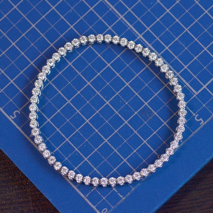 ブレスレット メンズ K18WG 18金 18k ホワイトゴールド ダイヤモンド 2