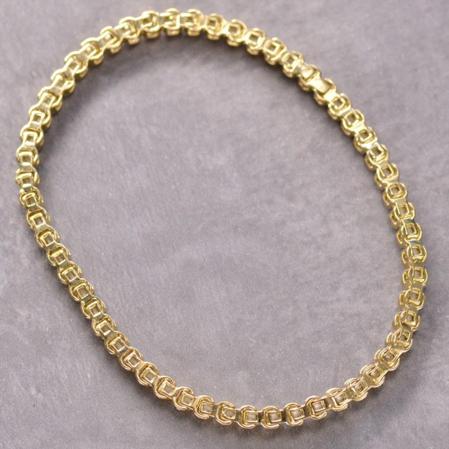 ブレスレット メンズ K18 18金 18k イエローゴールド ダイヤモンド 2