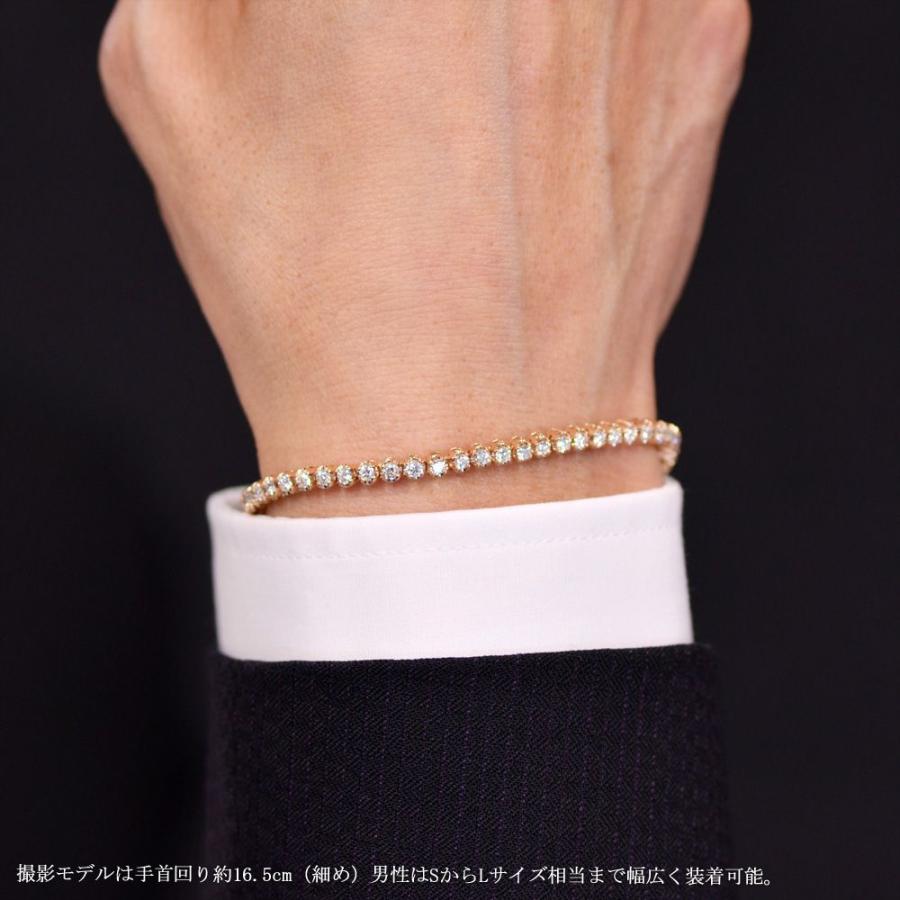 ブレスレット メンズ K18PG 18金 18k ピンクゴールド ダイヤモンド 2