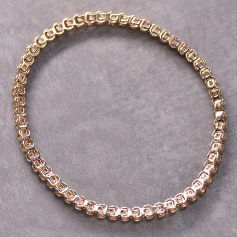 新春クーポン】ブレスレット メンズ K18PG 18金 18k ピンクゴールド