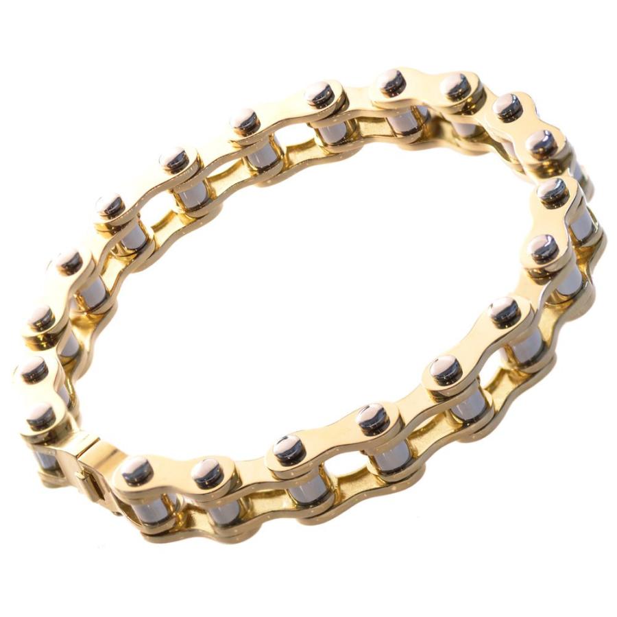 ブレスレット メンズ K18 18金 18k プラチナ コンビ メンズ