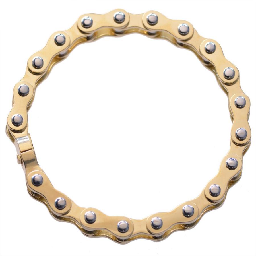 ブレスレット メンズ K18 18金 18k プラチナ コンビ メンズ