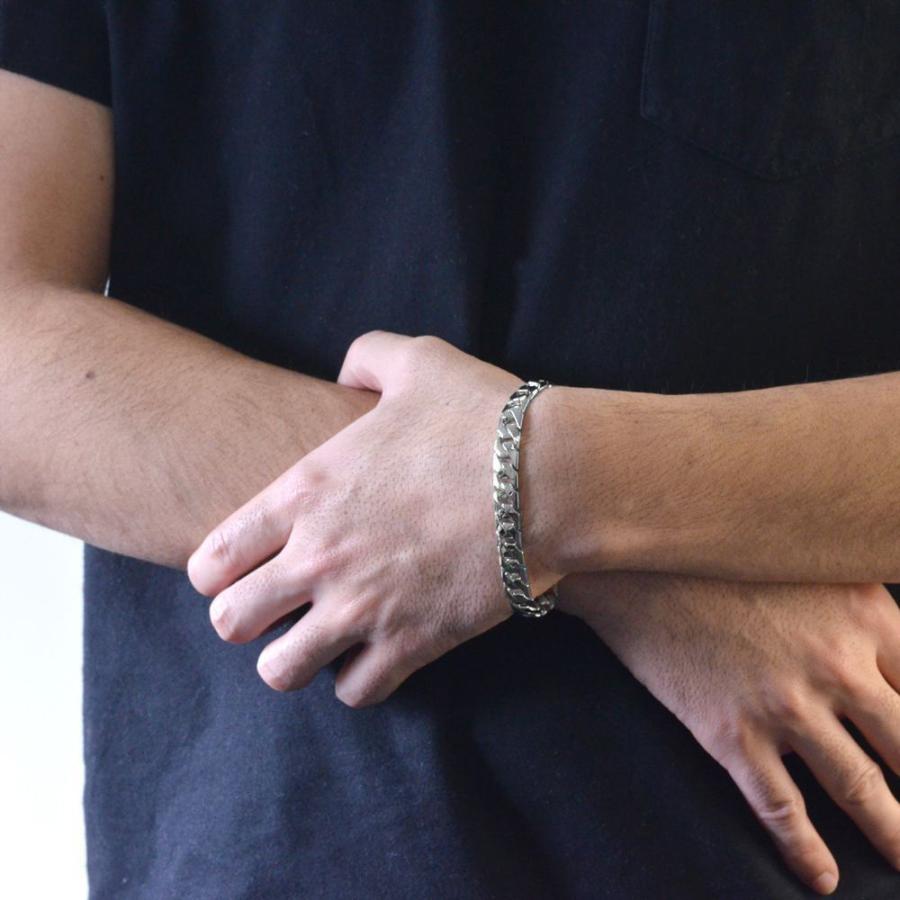 喜平 ブレスレット 純プラチナ メンズ 20cm Pt999 キヘイ 11mm幅 名
