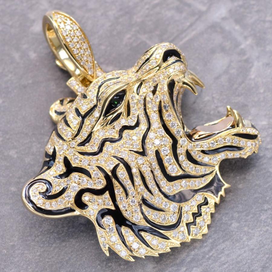 ペンダントトップ メンズ 18金 K18 ゴールド 18K 喜平用 ダイヤモンド 