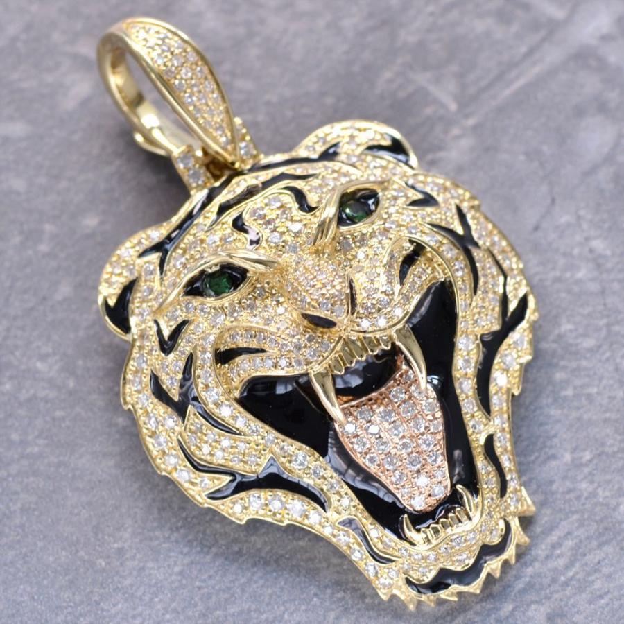 ペンダントトップ メンズ 18金 K18 ゴールド 18K 喜平用 ダイヤモンド