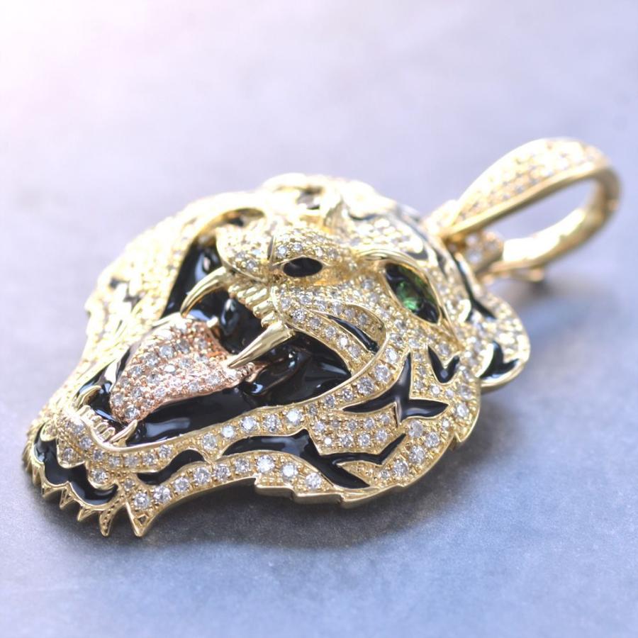 ペンダントトップ メンズ 18金 K18 ゴールド 18K 喜平用 ダイヤモンド