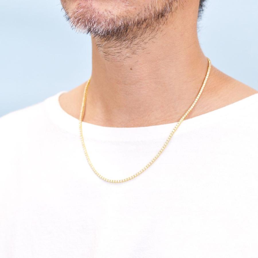 テニスネックレス メンズ K18 18金 ダイヤモンド 7カラット 50cm