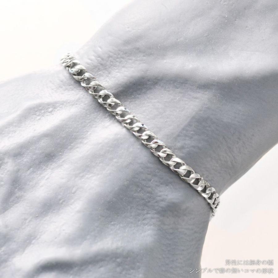 PT喜平ブレスレット　　約17cm 喜平ブレスレット メンズ プラチナ 喜平 メンズブレスレット17cm 日本