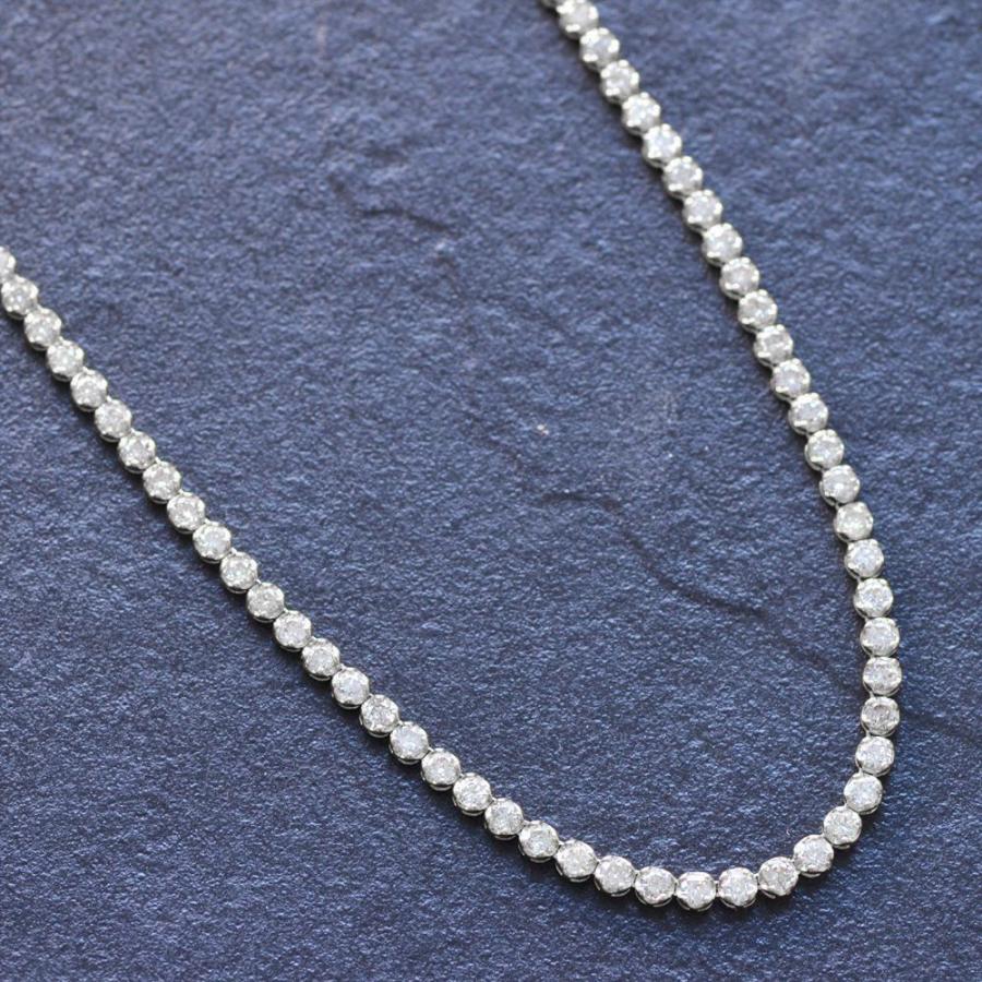 テニスネックレス ホワイトゴールド　50cm 幅5mm テニス ネックレス 5mm – KRKC-JP