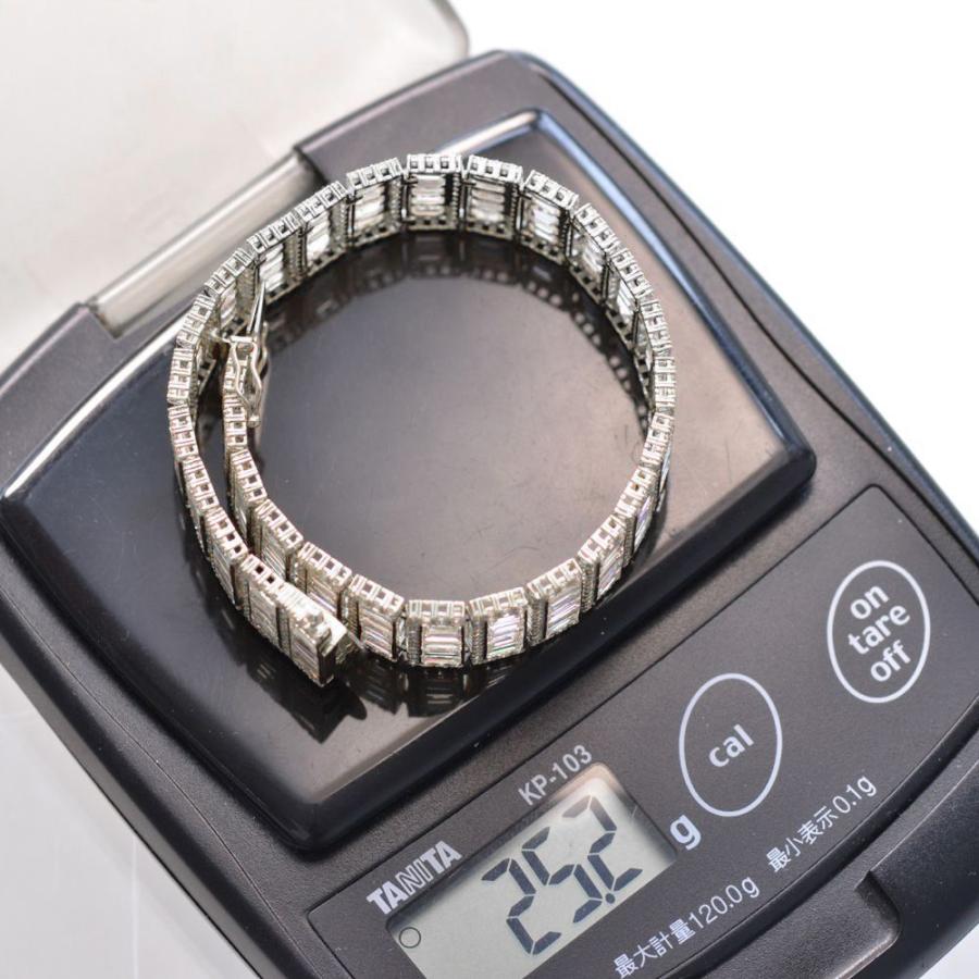 ブレスレット メンズ 18金 18k K18WG ダイヤモンド 18カラットup