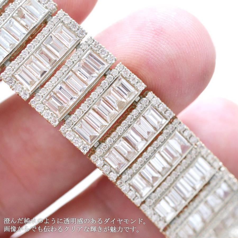 ブレスレット メンズ 18金 18k K18WG ダイヤモンド 18カラットup