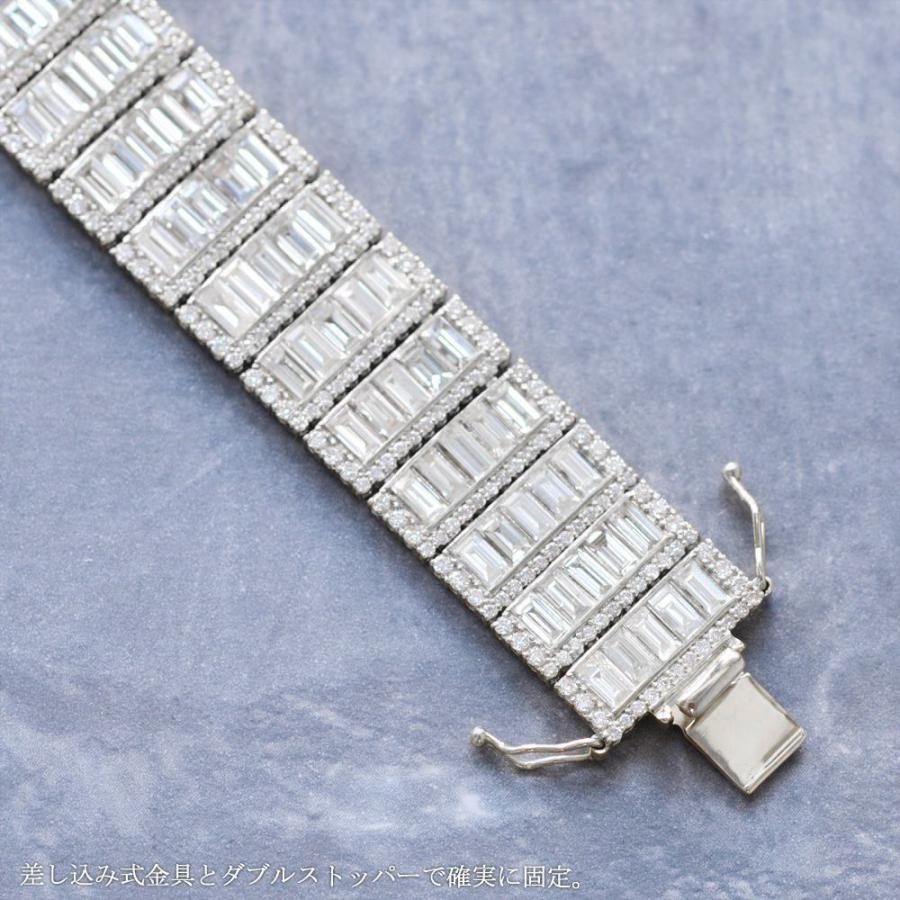 ブレスレット メンズ 18金 18k K18WG ダイヤモンド 18カラットup