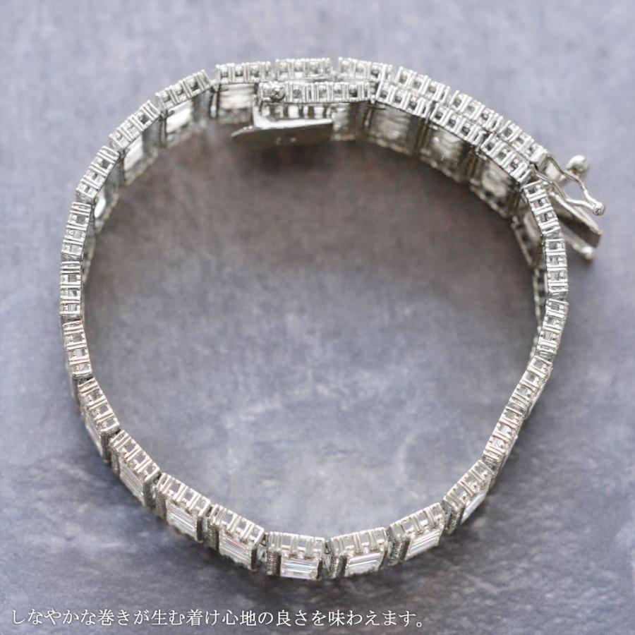 ブレスレット メンズ 18金 18k K18WG ダイヤモンド 18カラットup