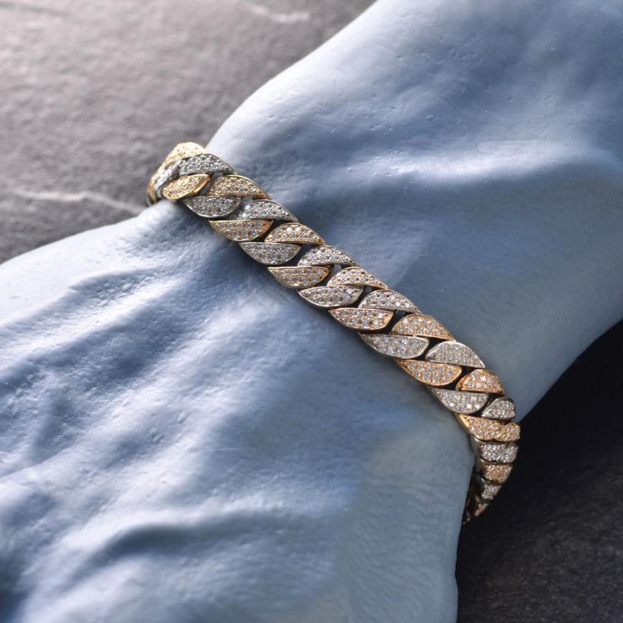 まなてぃLKサロン ベビバタ ブレスレット YG 18k天然ダイヤ LKサロン ベビバタ ブレスレット YG 天然ダイヤ