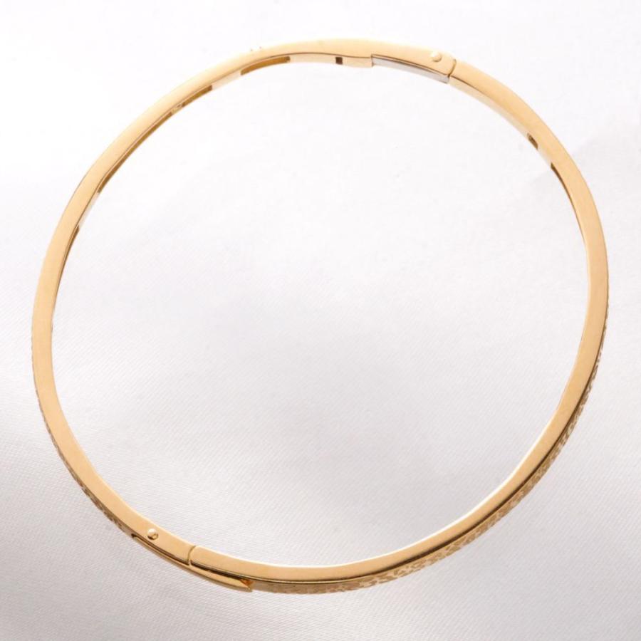 18金 バングル K18PG ピンクゴールド 細身 地金 レディースバングル