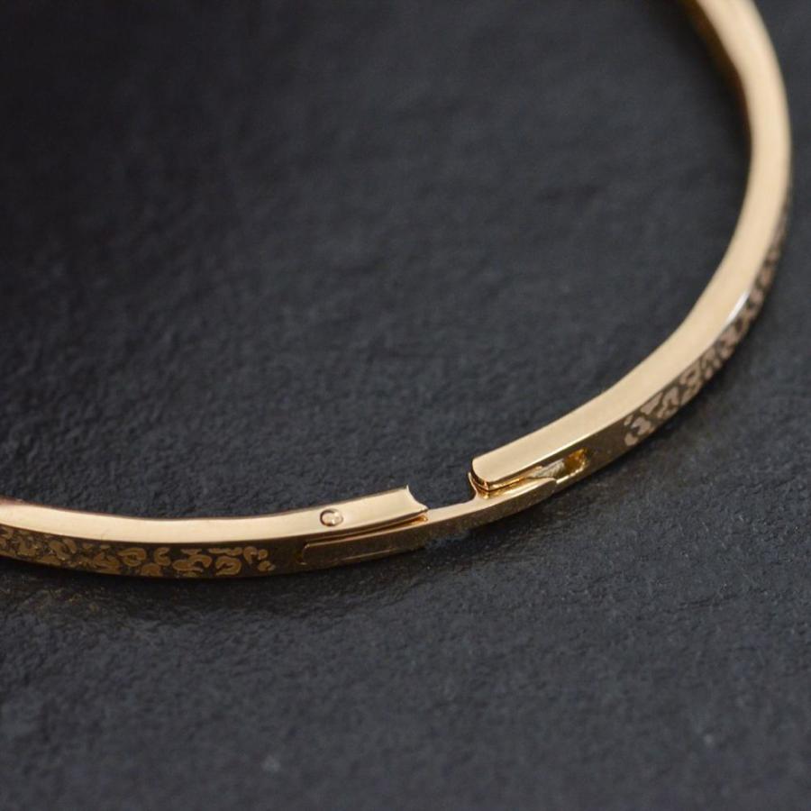 18金 バングル K18PG ピンクゴールド 細身 地金 レディースバングル