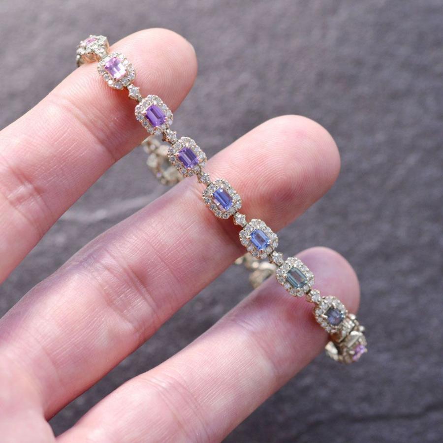 ☆4A極上透明☆ サファイア[青玉]ブレスレット