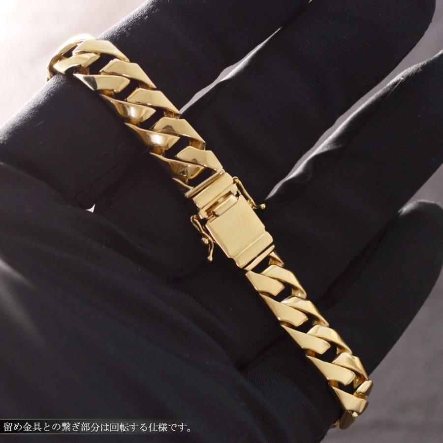喜平ブレスレット 18金 K18 18K メンズ 地金 プレートブレスレット