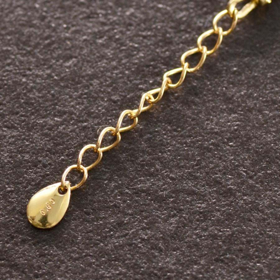 ブレスレット メンズ K18 18金 ダイヤモンド イエローゴールド 19cm  