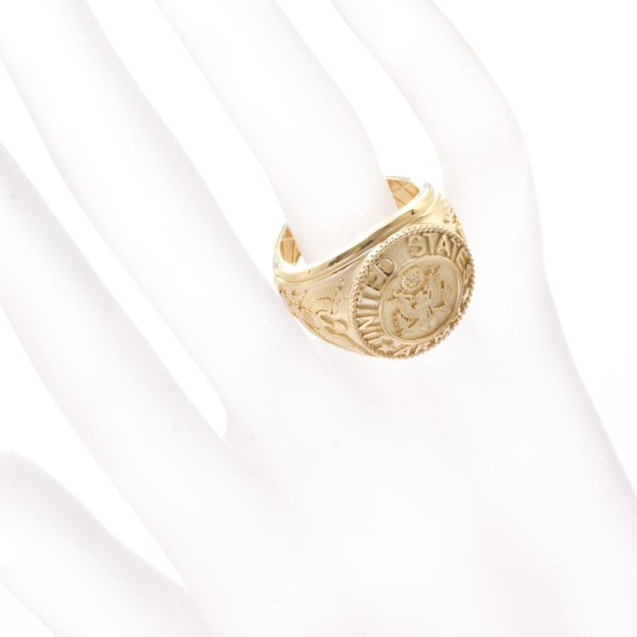 1940s 10金　8号　イエローゴールド　US ARMY ミリタリーリング 1940s 10金 8号 イエローゴールド US ARMY ミリタリーリング USA