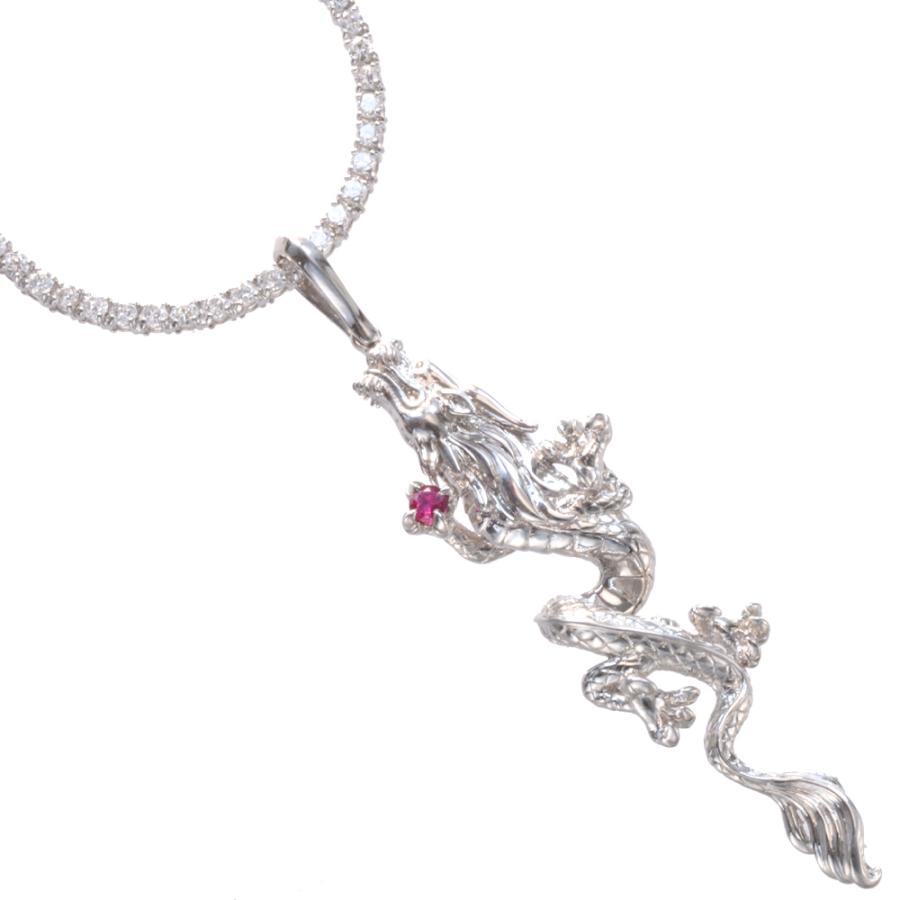 ネックレス メンズ プラチナ ダイヤモンド 12カラット 55cm テニス  