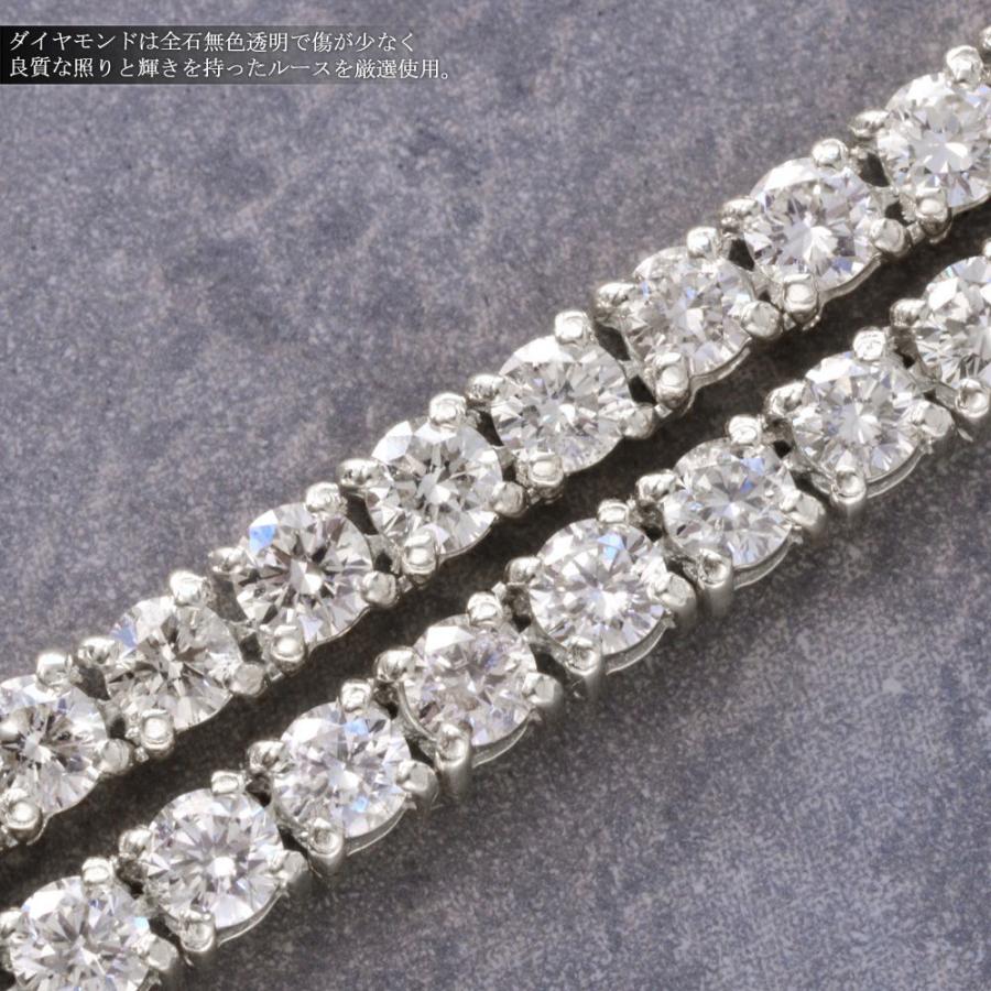 テニスネックレス メンズ K18WG 18金 ホワイトゴールド ダイヤモンド