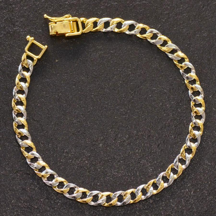 喜平 ブレスレット メンズ 24金 K24 純金 ゴールド Pt999 純プラチナ