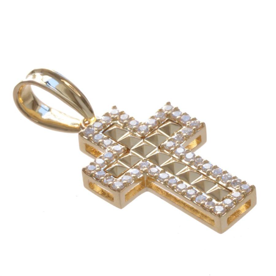 ペンダントトップ メンズ K18 18K 18金 イエローゴールド ダイヤモンド