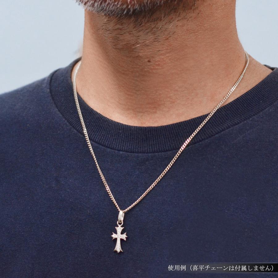 ペンダントトップ メンズ プラチナ ダイヤモンド クロス 十字架 ペンダントヘッド Pt950の画像