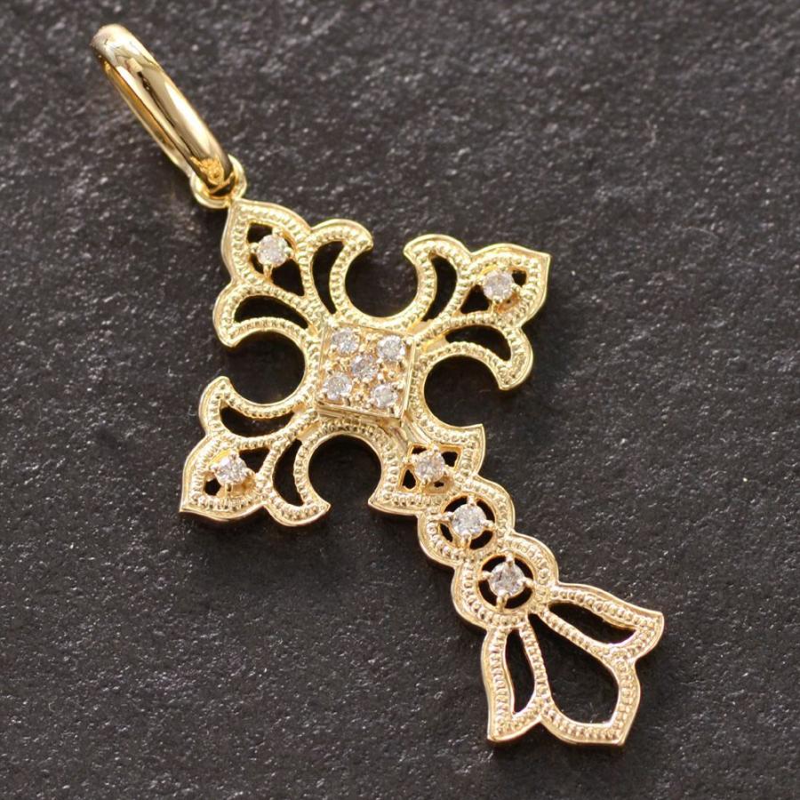 ペンダントトップ メンズ 18金 K18 ダイヤモンド メンズペンダント  